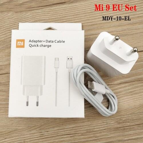 Original Xiaomi Redmi Note 9 Pro Charger MDY-10-EL Turbo Charging Adapter Type C Cable For Mi 10 10S CC9 Poco F2 Pro X3 NFC 9 SE