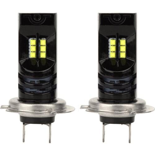 2Pcs 12LED Super Bright Car LED Fog Light Bulb DRL Daytime Headlight Bulbs for H7