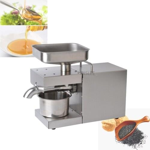 220VHeat and Cold home oil press machine pinenut, cocoa soy bean olive oil press machine high oil extraction rate