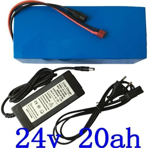 24V 250W 350W 500W 700W Lithium battery 24V 20AH Electric Bike battery 24V 20AH electric scooter battery with 30A BMS+3A charger