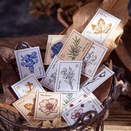 30sheets/pack Vintage Retro Forest Garden Memo Pad Diy Material Paper Journal Scrapbooking Notepad