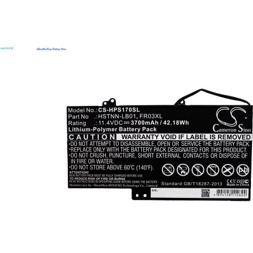 Cameron Sino 3700mAh Battery 777999-001, FR03XL, HSTNN-LB01, TPC-LB01 for HP J4V73AA, Slate 17, Slate 17-l010