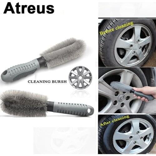 Atreus For BMW e46 e39 e36 Audi a4 b6 a3 a6 c5 Renault duster Lada granta Car Wheel Hub Cleaning Brushes Car-Styling Accessories