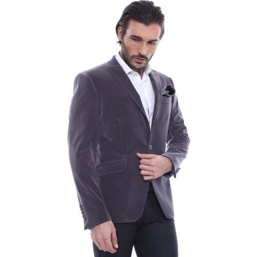 Velvet Slim Fit Blazer