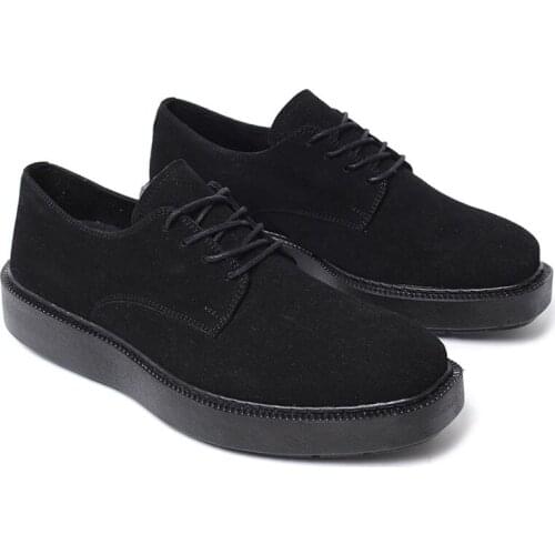 Chekich Suede Black Men Wedding Shoes Artificial Leather Spring & Fall Seasons Lace Up Classic Business Suits Wear Fashion Sewing Outsole Casual Gentlemen Odorless Sneakers Air Comfortable Flexible Daily CH003 V7