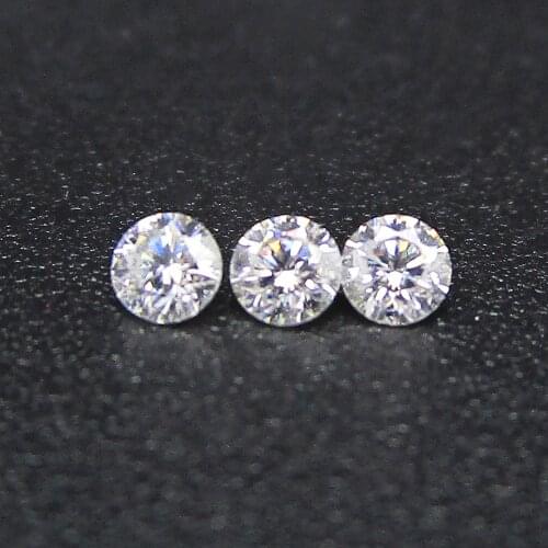 GH Color Small Size 0.8-2.8mm Round Moissanite Loose Synthetic Gemstone by Excellent Cut For Jewelry Making