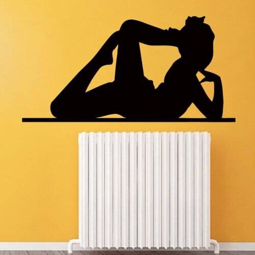 Flexible Gymnast Girl Wall Decals For Living Room Vinyl Sport Vibe Aritistic Stickers Gym Stiudio Applicable Art Mural DIYSYY296