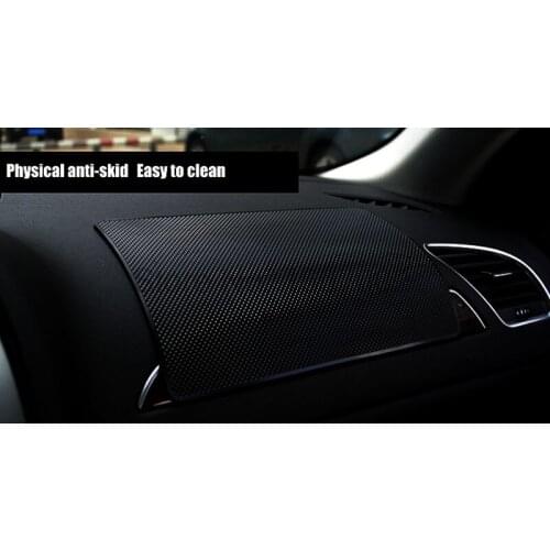 HOT SALE 27x15cm PVC Dashboard Sticky Pad Physical Anti-skid Non-slip Mat for Phone mp4 Pad GPS Car Accessories Black Color