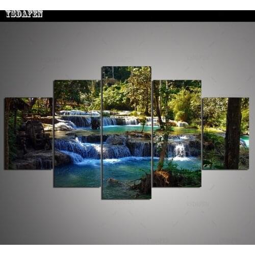 HD print olieverf Film modulaire foto Scenery poster kind room decor woondecoratie 5 stks canvas art z457