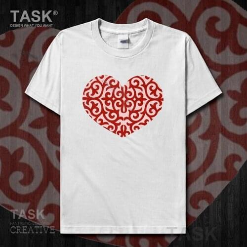 Kazakhstan KAM Kazakh short-sleeved T-shirt male KAZAKH totem Special ethnic half-sleeved Kazakhstan clothes summer Fashion 05