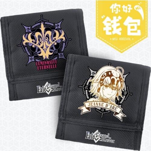Game Fate/Grand Order FGO Print Unisex Short Wallet Coin Pocket Anime Mini Wallet Canvas Money Phone Bag Cartoon Short Purse