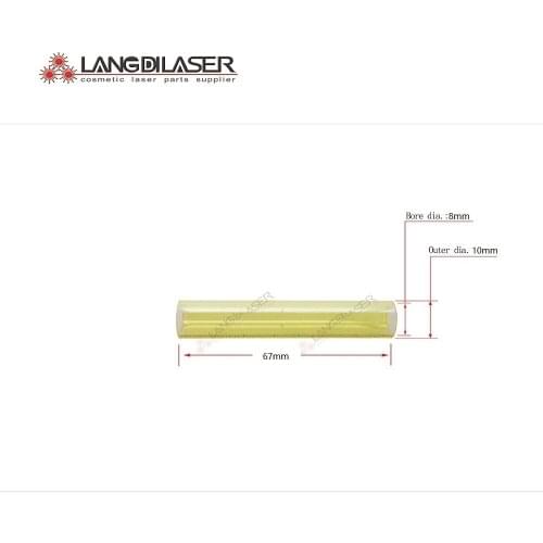 Ipl-lamp-water-flow-tube, UV filter lamp tube , size:67*10*8mm / lamp flow tube for IPL handpiece