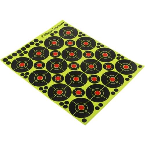 160pcs 2'' Shooting High Visibility Florescent Paper Targets for Training