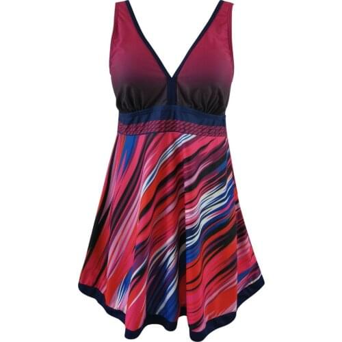 MUOLUX 2020 Tankini Swimsuit Women Plus Size Swimwear Dress Two Piece Swimming Suit Skirt Bathing Suit Short Maillot De Bain XXL
