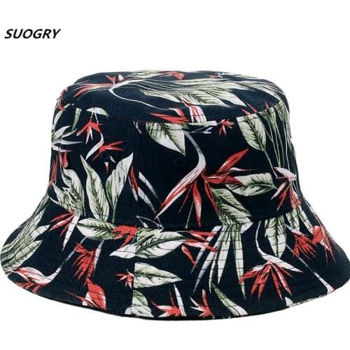 2019 Maple leaves Bucket Hat Unisex Bob Caps Hip Hop Gorros Men women Summer Panama Cap Beach Sun Fishing boonie Hat chapeau