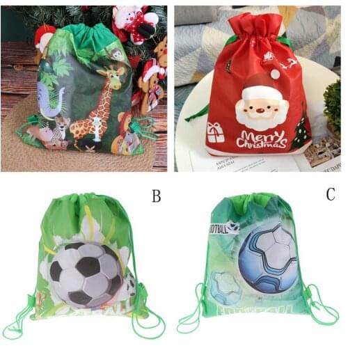 1pc Forest Zoo Drawstring Bag For Girls Travel Storage Package Cartoon School Backpacks Children Birthday Party Favors