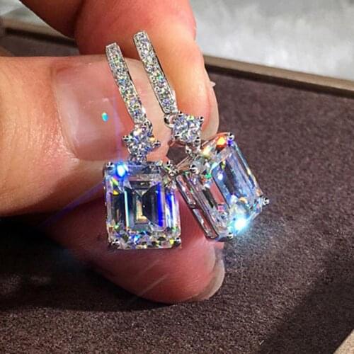 1 Pair Earrings Fine Workmanship Decoration Alloy Women Square Shape Earrings Fashion Jewelry Accessories brincos feminino