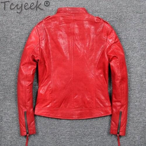 200% Streetwear Real Leather Coat Female Natural Sheepskin Coat Women Moto Genuine Leather Jacket Winter Autumn Coats 88770