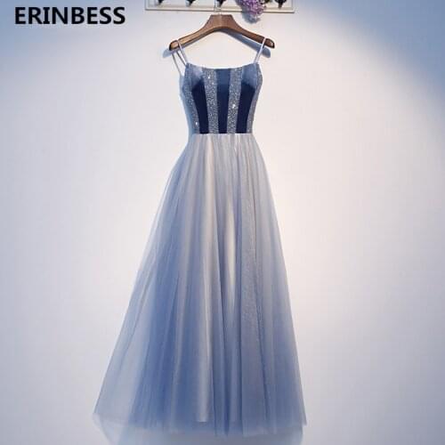 Real Photos Lace-up Back Prom Dress Vestido De Festa 2020 New Fashion Vintage Boat Neck Tulle With Sequined Beaded A-line Long Prom Dresses