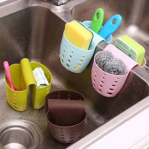Sink Holder Hanging Kitchen Drain Bag Sink Sponge Holder Sink Caddy Sink Shelf Soap Sponge Drain Rack