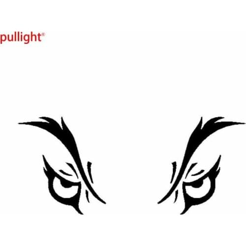 17.7*7.7CM Personalized Car Stickers Wolf Eeyes Fashion Styling Vinyl Car Decals