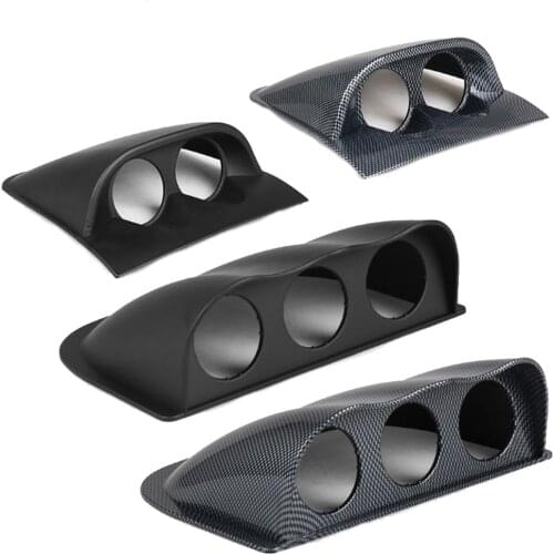 52mm Car Modification Parts Bracket Black And Carbon Fiber Case Meter Cover Universal Meter Stand