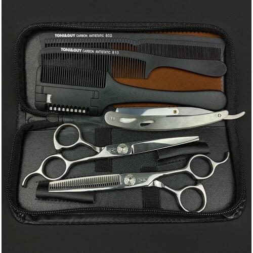 6In 17cm JP 440C Stainless Barber Scissors Cutting Scissors Thinning Scissors Cut Hair Professional Hair Scissors for hair