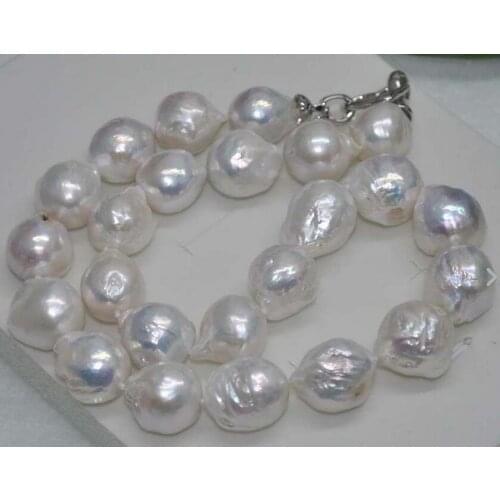Baroque 24" AAA Huge 16-18MM SOUTH SEA NATURAL multicolor PEARL NECKLACE
