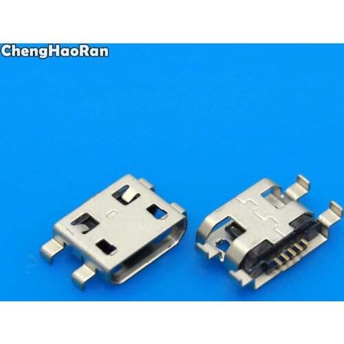 ChengHaoRan 2-50pcs Micro USB Connector 5pin 0.8mm B Type Female Micro USB Jack Plug Charging Port Socket For Alcatel One Touch