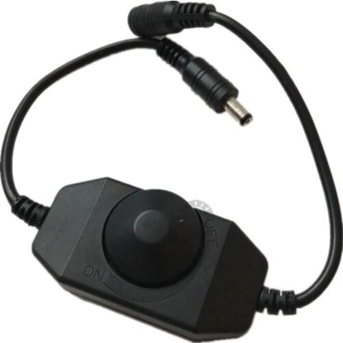 DC12-24V LED Strip Dimmer Brightness Adjust Switch Controller Connector for DC12-24V Single Color LED Strip Dimming