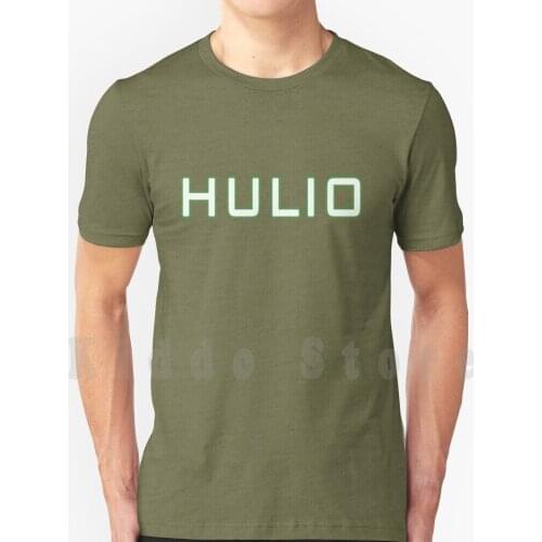 Hulio T Shirt DIY Big Size 100% Cotton Joaquín Hulio Name Joaquin Hulio Adalimumab Hulio Biosimilar Meme Famoso Sanchez Hulio