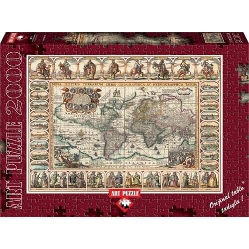 Art Puzzle 2000 Pieces (Old World Map)