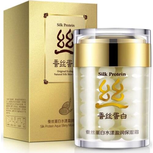 Silk Protein Deep Moisturizing Face Cream Shrink Pores Skin Care Anti Wrinkle Cream Face Care Whitening Cream