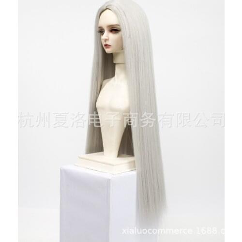 Kitty doll BJD three high temperature wire sd false hair wigs ancientry 3 points in her uncle Eva plate straight men and women