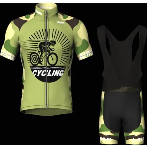 LairschDan 2021 new pro camouflage design mountain bike clothing triathlon team bicycle abbigliamento ciclismo mens cycling set