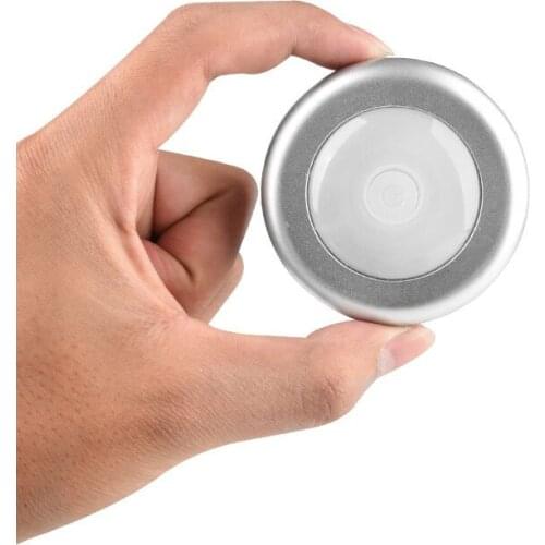 Mini Touch Control Night Lamp Under Cabinet Light Battery Powered LED Lights For Home Bedroom Closet Kitchen Wardrobe Light