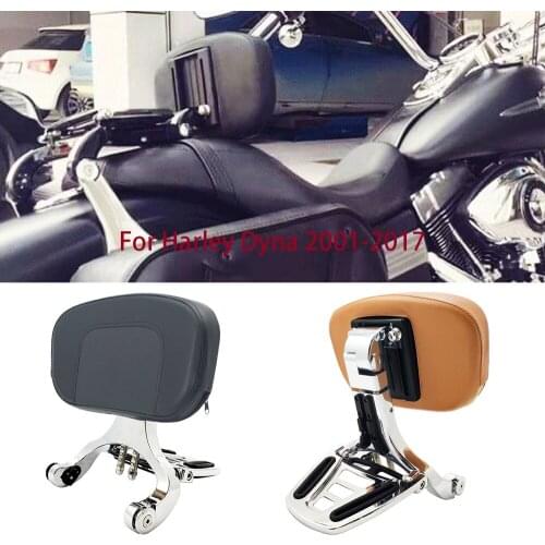 Motorcycle Multi-Purpose Driver Passenger Backrest For Harley Dyna FXDF FXDL FXDB FLD 2001-2017