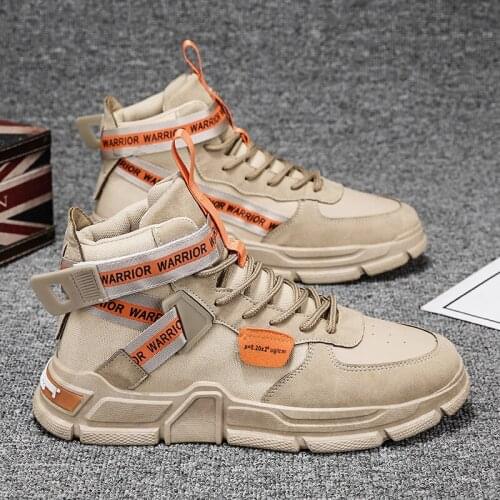 2020 Winter Mens Casual High Top Boots Retro Fashion Men Canvas Shoes Fashion Short Boots Labor Insurance Mens Shoes