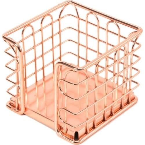 2021 New Multi-purpose Metal Table Stationery Holder Rose Gold Note Paper Holder Case Student/Office Stationery Supplies