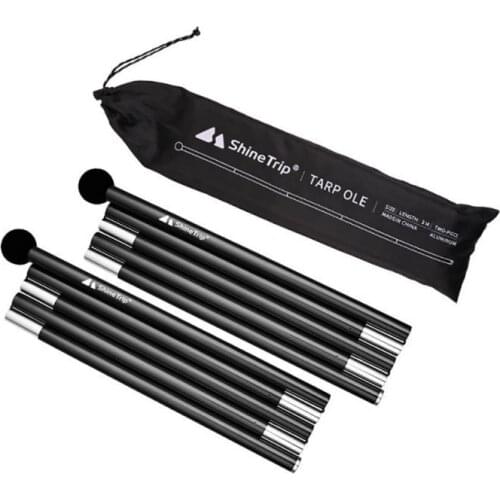 Outdoor Adjustable Tent Accessor Camping Pole Aluminum Alloy Support Rods Hiking Backpacking Beach Shelter Tarp Awning Pole