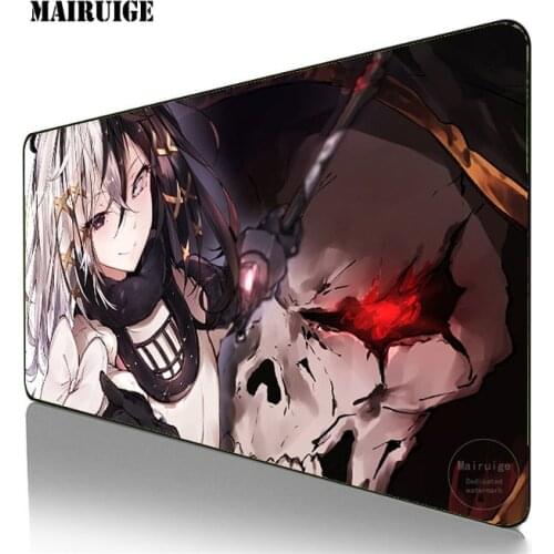 Anime Overlord albedo XXL Mouse pad HD Print Computer Gamer Locking Edge 40X90MM Mousepad XL Keyboard PC Mice Mats Pad for csgo