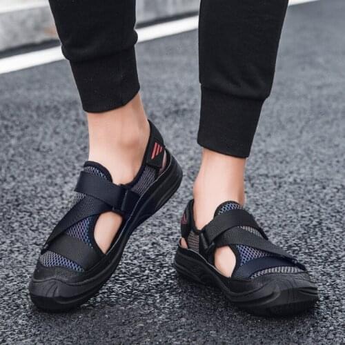 Sandals-men Outdoor Sandals Men Beach Sandali Da Uomo Leather Sandalen Herren Sandalia Rasteira Sandalle Homme Rubber Man Summer