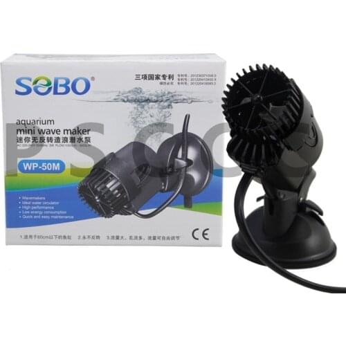 SOBO WP-50M Aquarium Marine Coral fish tank wave maker,surfing pump.Suction fixed,Single head wave pump