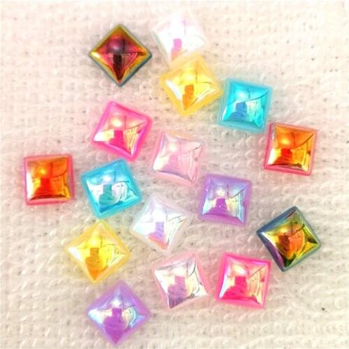 120pcs 8 * 13mmAB Flatback Rhinestone and Crystal Acrylic Stone Rhinestone DIY Clothes Crafts