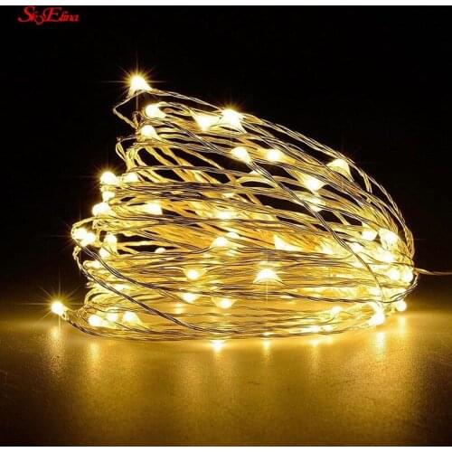 Battery Operated LED Copper Wire String Lights LED Fairy String Lights Outdoor Bottle Light For Bedroom Decor 5z