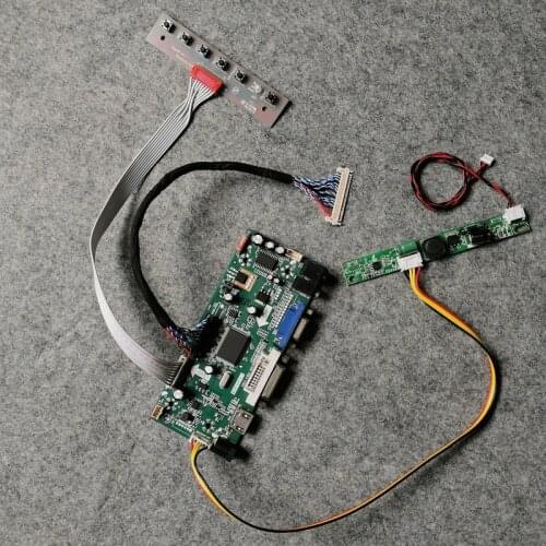 VGA+DVI 60Hz Fit M215HCA/M215HNE/M230HCA/M236HKG/M238HCA matrix 30-Pin LVDS monitor drive board DIY kit 1920*1080 M.NT68676