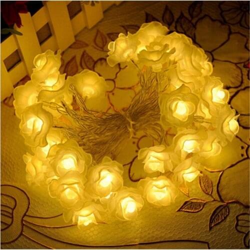 10pcs/lot 10M 100 LEDs Rose Waterproof Outdoor Multicolor LED String lights Christmas Lights Holiday Wedding Party Decotation