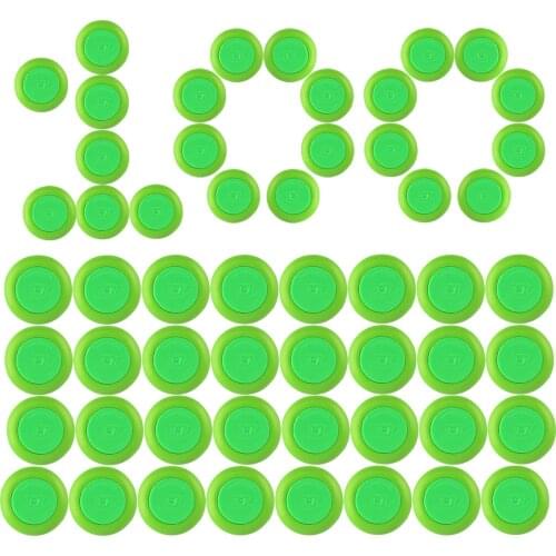 100 Pcs Dart Refills Disc Bullets for Nerf Vortex Blaster Praxis Nitron Vigilon Proton Ammo Revonix Pyragon Zombie