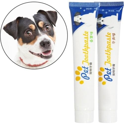 2 Options Pet Teeth Cleaning Supplies Dog Healthy Edible Toothpaste for Oral Cleaning and Care