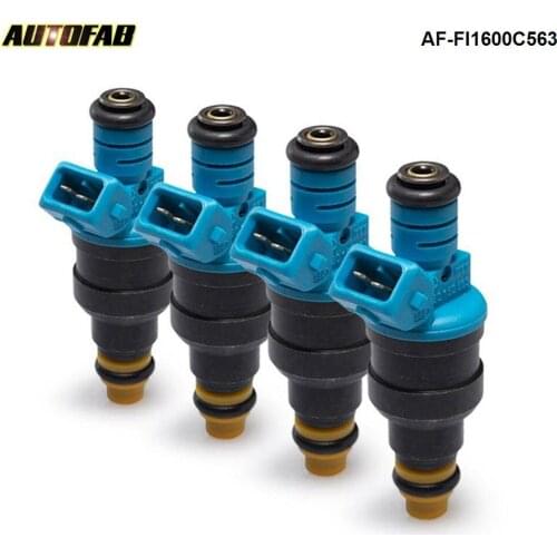 4PCS/LOT High Performance Low Impedance 1600cc 160LB EV1 Top Fuel Injectors 0280150563 AF-FI1600C563-4